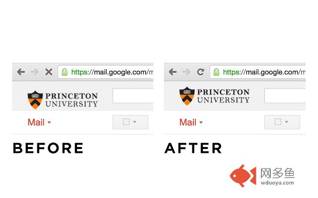 Center Logo in Princeton Google Apps插件截图
