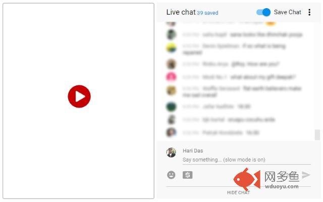 Save Live Streaming Chats for YouTube™