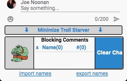 Youtube Live Chat : Troll Starver插件截图