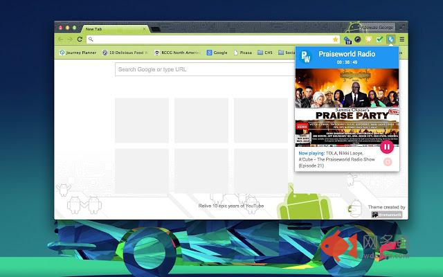 Praiseworld Radio插件截图