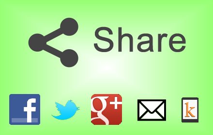 Share with Facebook, Twitter, Google+, Email插件截图