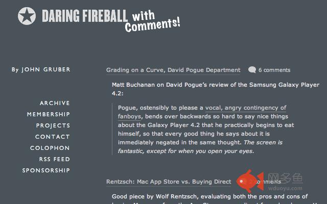 Daring Fireball with Comments