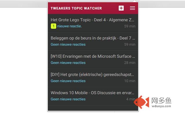 tweakers topic watcher插件截图