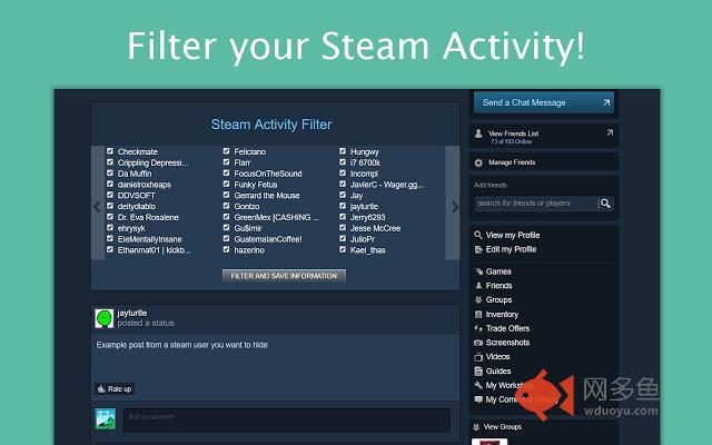 Steam Activity Filter