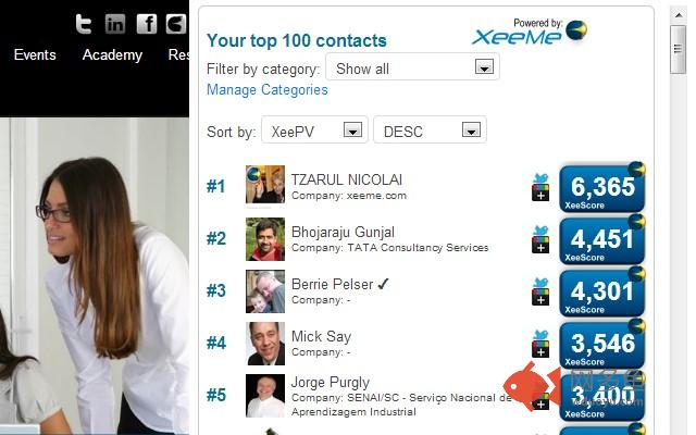 XeeMe Contact Manager by Society3插件截图