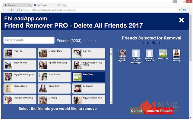 Friend Remover PRO - Delete All Friends 2017插件截图