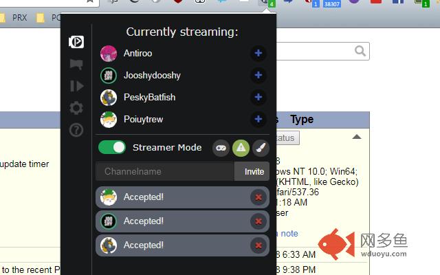 Picarto Notifier插件截图