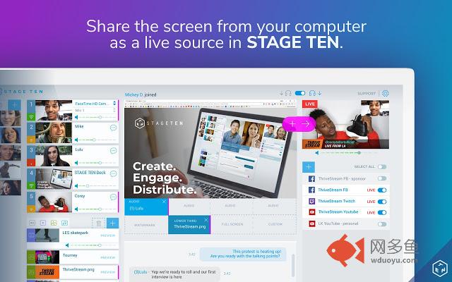 STAGE TEN Screen Sharing