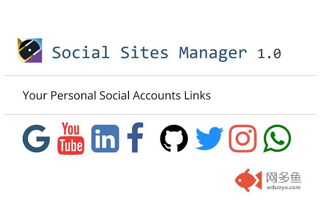 Social Sites Manager插件截图