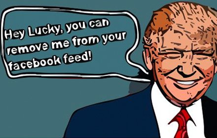 Remove Donald Trump from Facebook插件截图