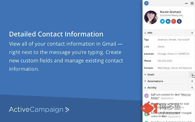 ActiveCampaign for Chrome