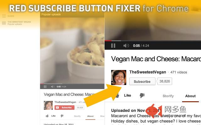 Red Subscribe Button Fixer插件截图