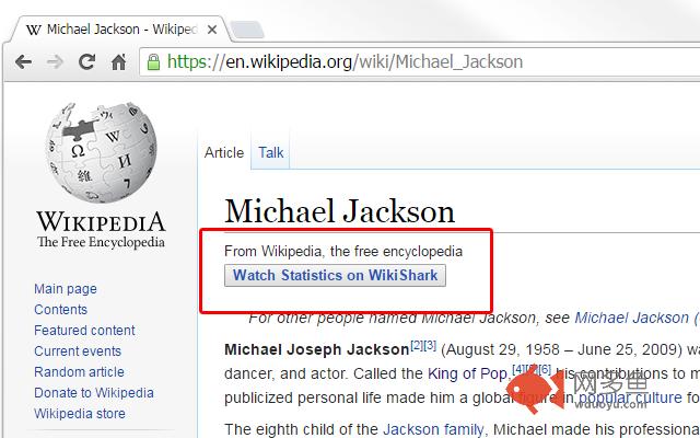 WikiShark Wikipedia Statistics