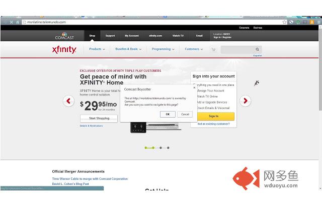 Comcast Boycotter插件截图