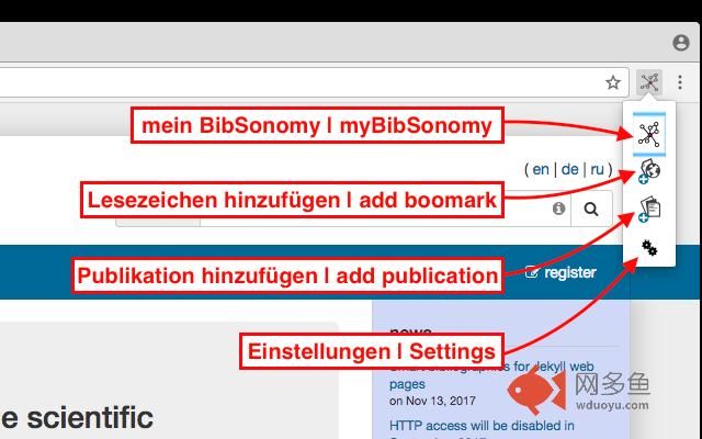 BibSonomy Buttons插件截图