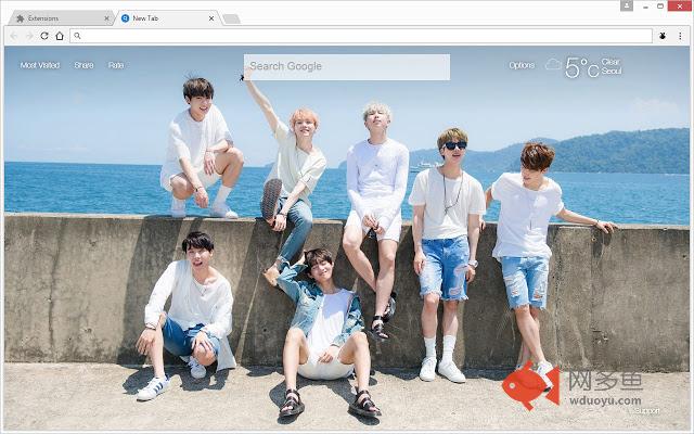 Bangtan Boys New Tab - BTS HD Wallpapers