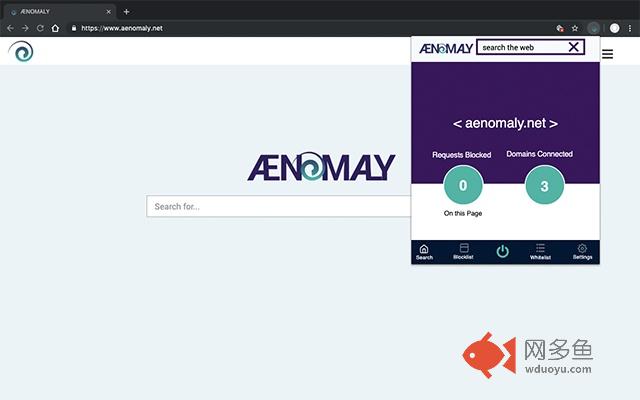 Aenomaly Ad Blocker + Search Engine插件截图