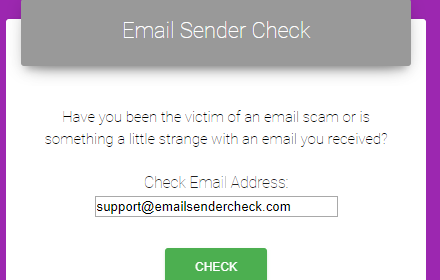 Email Sender Check Extension插件截图