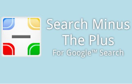 Search Minus The Plus插件截图