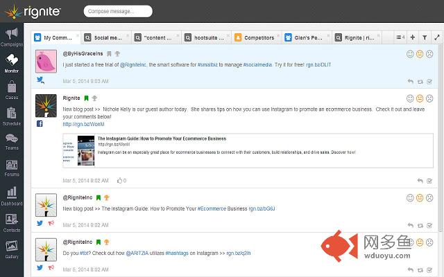 Rignite Social Post Extension