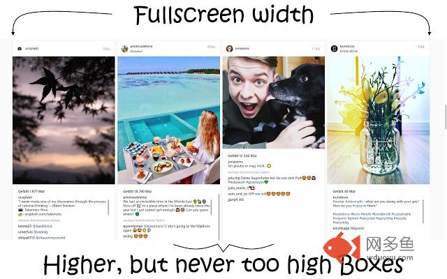 Improved Layout for Instagram.com