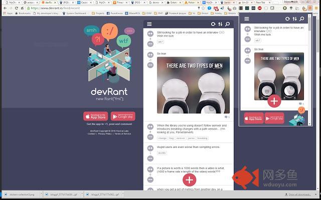 Un-Official devRant Chrome Extansion插件截图