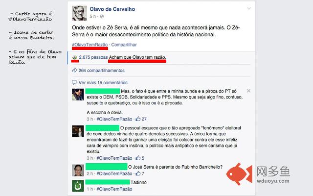 #OlavoTemRazão插件截图