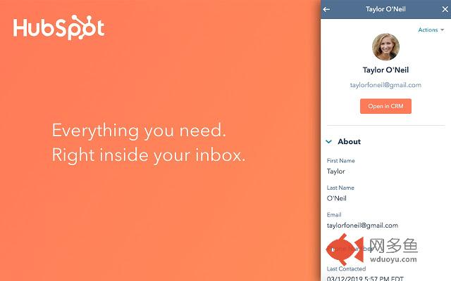 HubSpot: Email Tracking & Sales CRM for Gmail