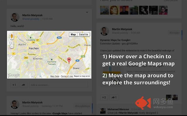 Dynamic Maps for Google+™
