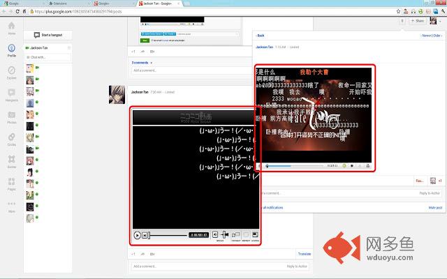 嵌入式播放支持 for Google+插件截图