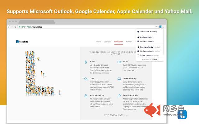 linkchat Screen Sharing & Calendar Add-on