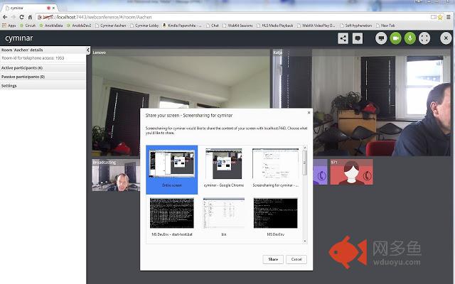 Screensharing for cyminar and webphone插件截图