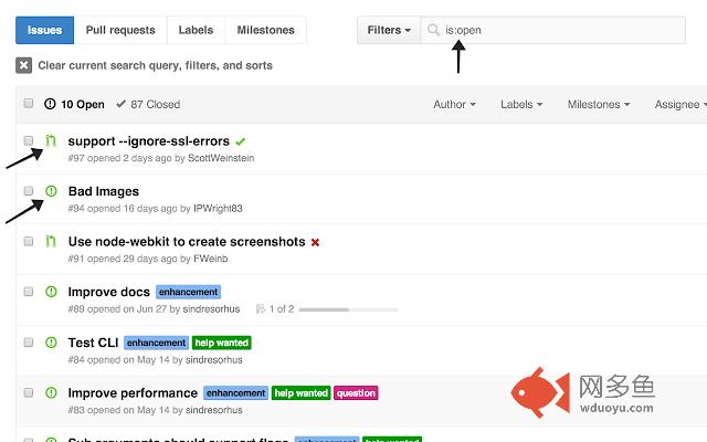 Show All GitHub Issues