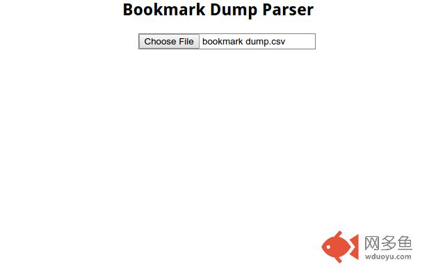 Bookmark Dump Parser