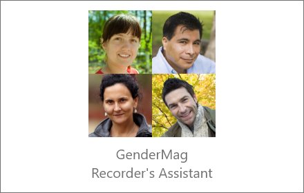 GenderMag Recorder's Assistant插件截图