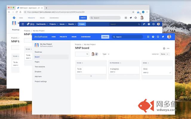 Atlassian navigation extension