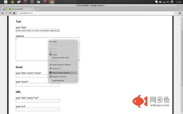 Paste 'Lorem ipsum...'