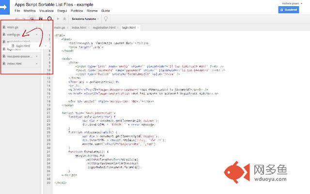 Apps Script Sortable List Files