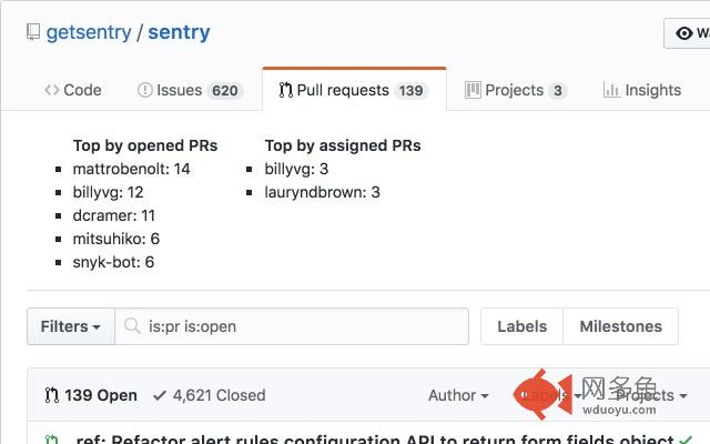 GitHub Repository Pull Requests Scoreboard