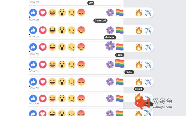 Unused Reactions for Facebook