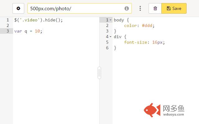 User JavaScript and CSS