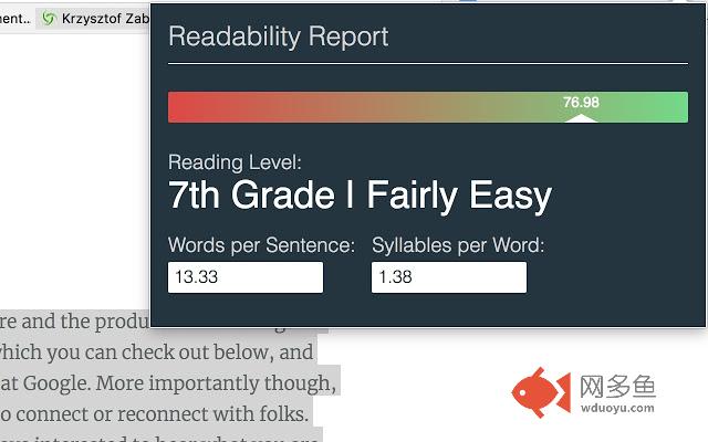 Readability Score
