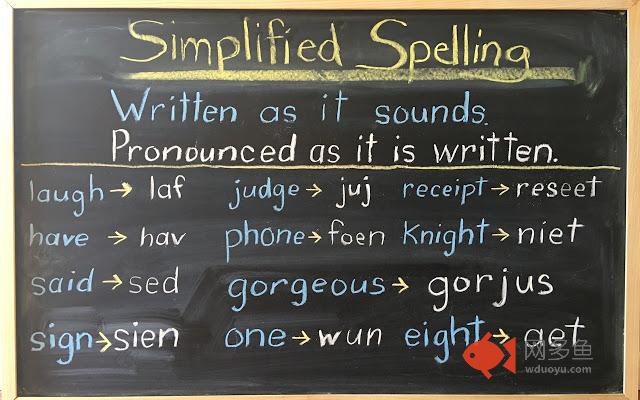 Simplified Spelling