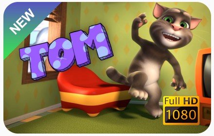 My Talking Tom New Tab插件截图