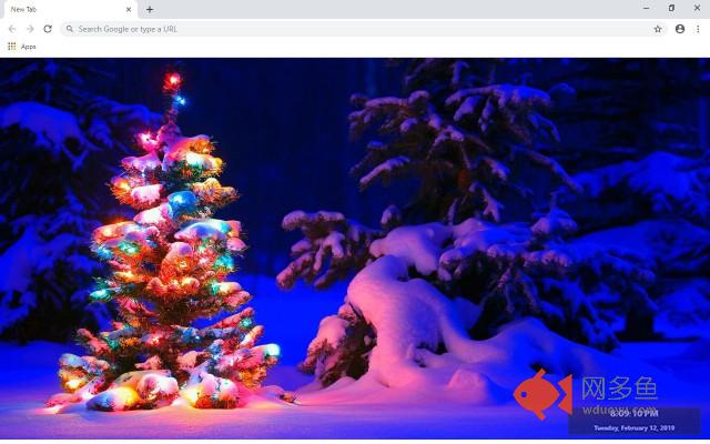 Christmas Countdown New Tab Theme
