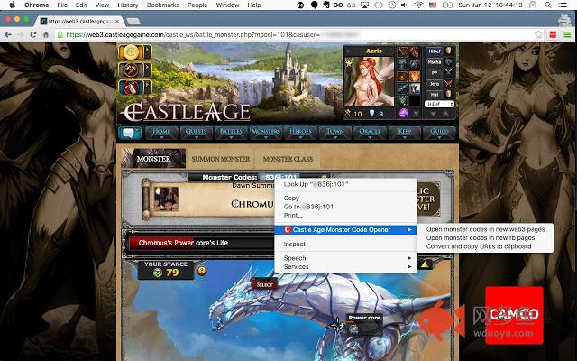 Castle Age Monster Code Opener