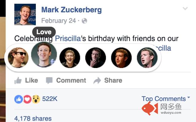 Mark Zuckerberg Reactions插件截图
