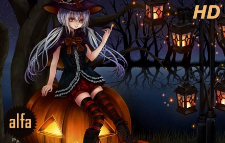 Halloween Wallpapers HD New Tab Theme插件截图