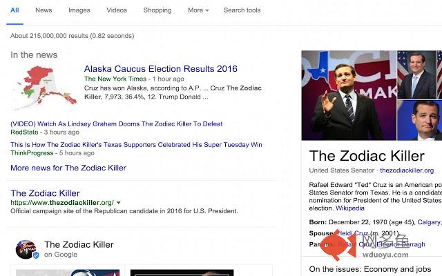 Ted Cruz is the Zodiac Killer插件截图