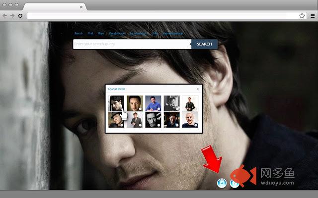 James Mcavoy New Tab page